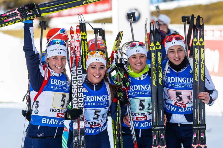 Il biathlon femminile fa gioire l&#39;Italia: Dorothea Wierer vince la 15 km di Oestersund, la staffetta trionfa a Hochfilzen. Getty